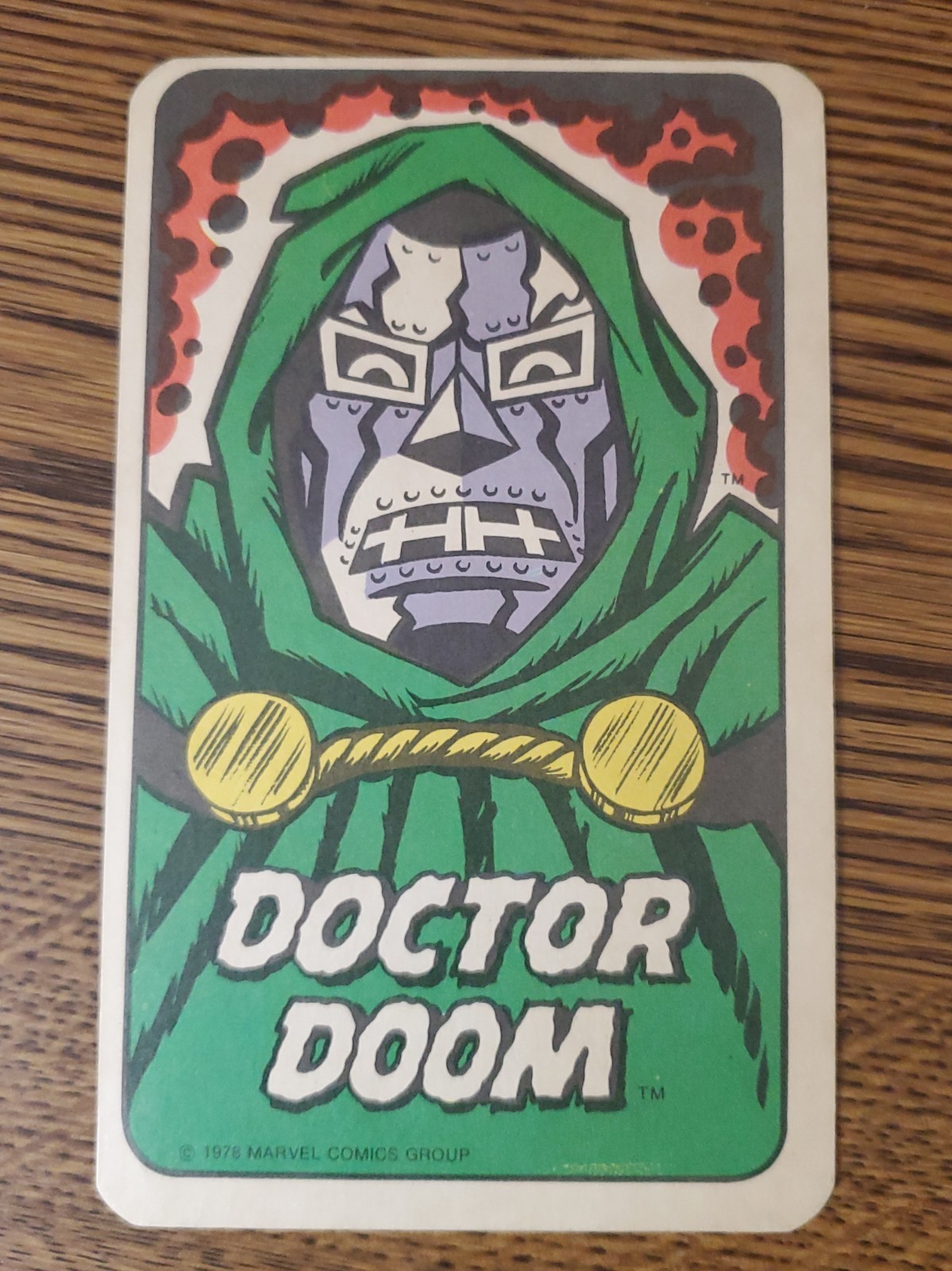 1978 Marvel Dr. Doctor Doom ROOKIE AVENGERS CARD GAME 1978 Marvel Dr. Doctor Doom ROOKIE AVENGERS CARD GAME