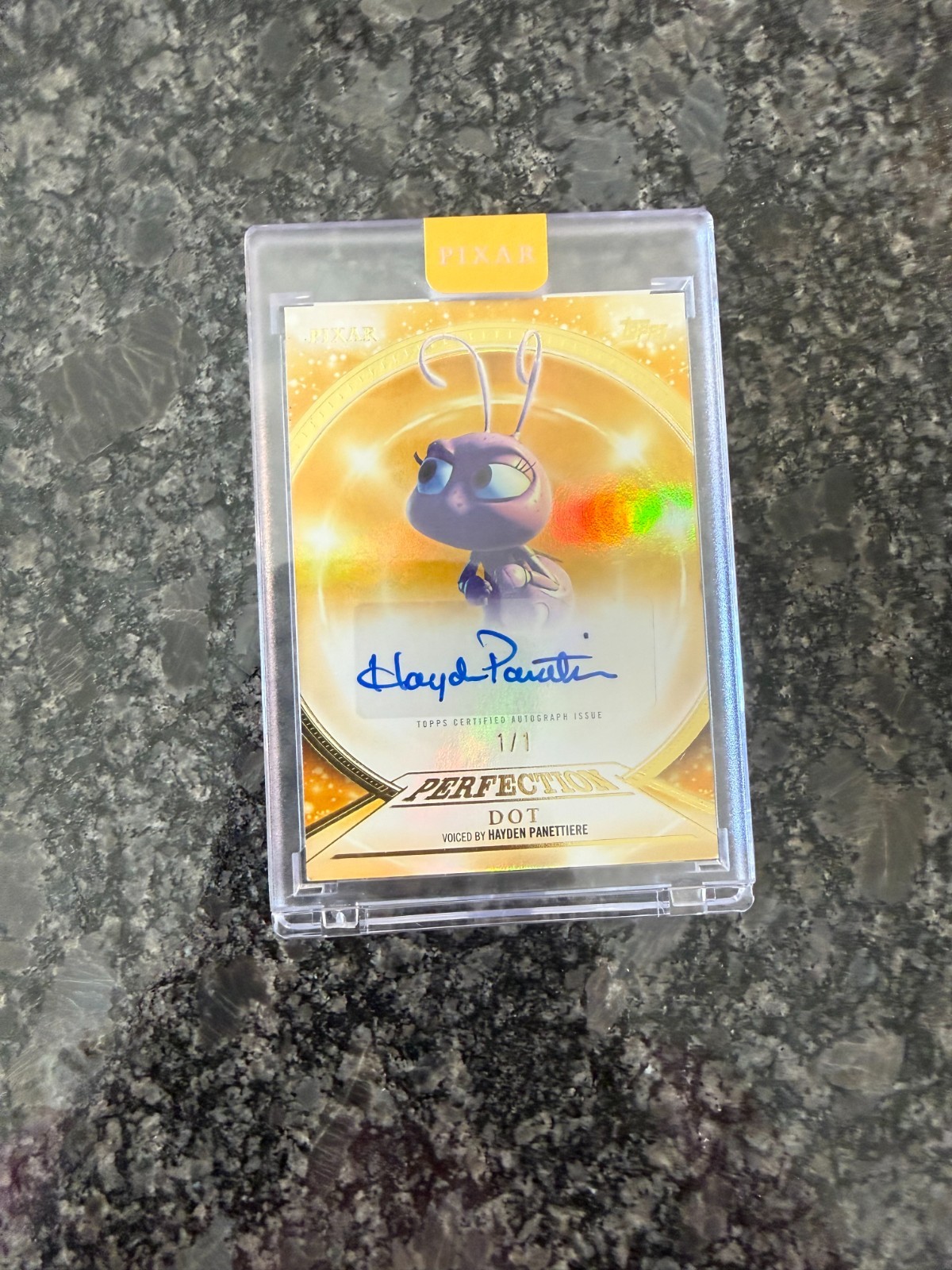2025 Topps Pixar Gold Pixar Perfection Auto #PPA-HP Dot Hayden Panettiere 1/1 2025 Topps Pixar Gold Pixar Perfection Auto #PPA-HP Dot Hayden Panettiere 1/1
