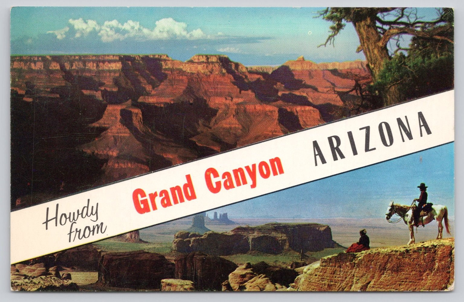 1964 Grand Canyon Monument Valley Arizona Postcard Bob Petley Chrome 1964 Grand Canyon Monument Valley Arizona Postcard Bob Petley Chrome