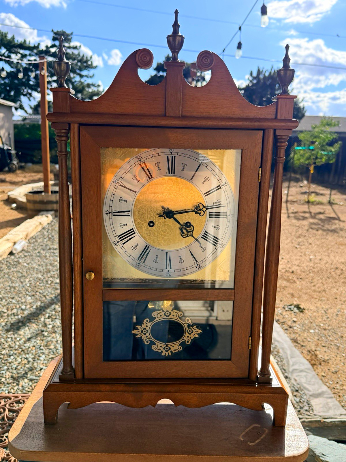 Ira H. Lesher & Son Marion PA Vintage Mantel/Wall Clock German West Germany Dial Ira H. Lesher & Son Marion PA Vintage Mantel/Wall Clock German West Germany Dial