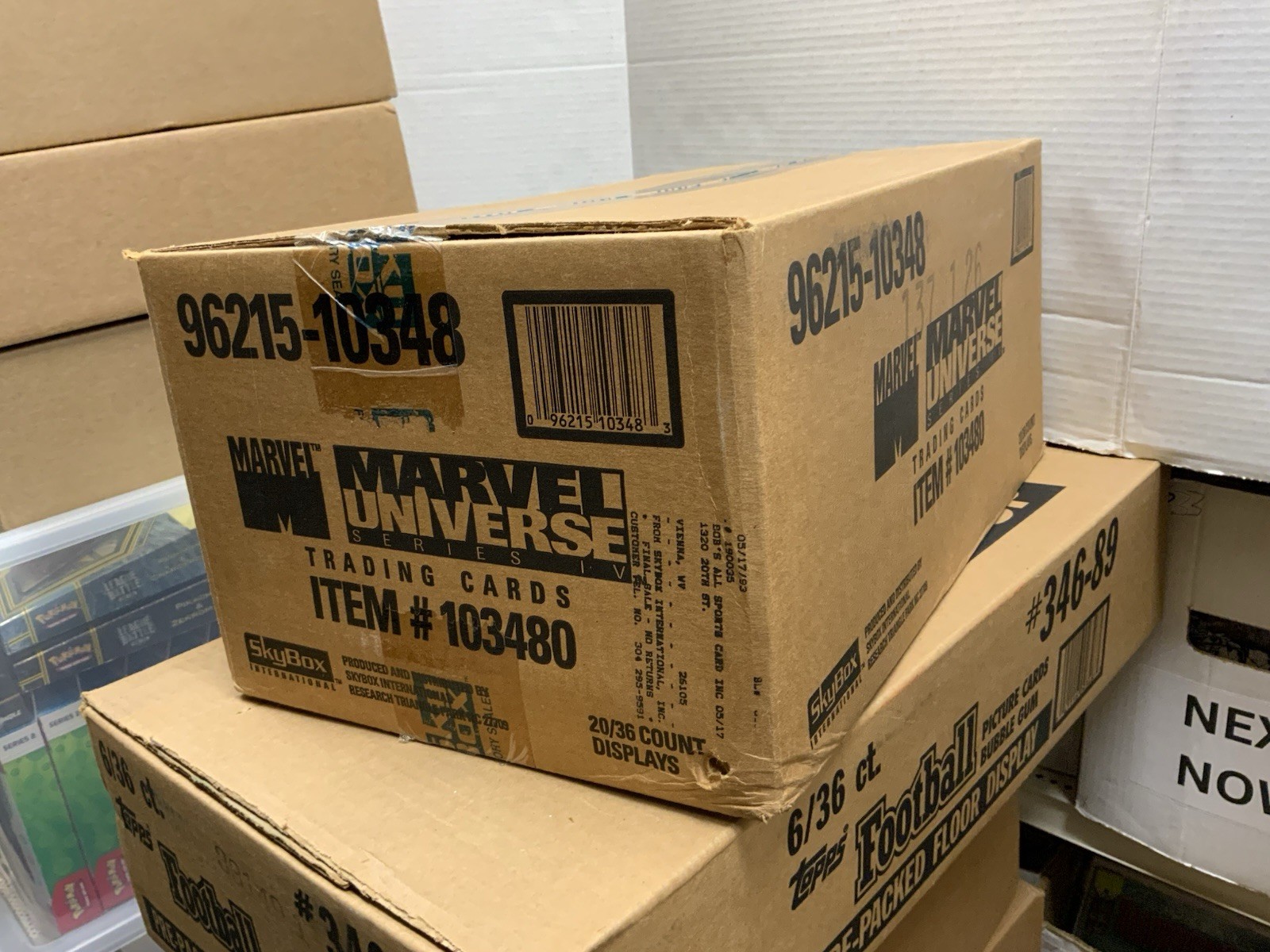 1993 SkyBox Marvel Universe Series 4 Factory Sealed Case Of 20/36 Boxes Last one 1993 SkyBox Marvel Universe Series 4 Factory Sealed Case Of 20/36 Boxes Last one