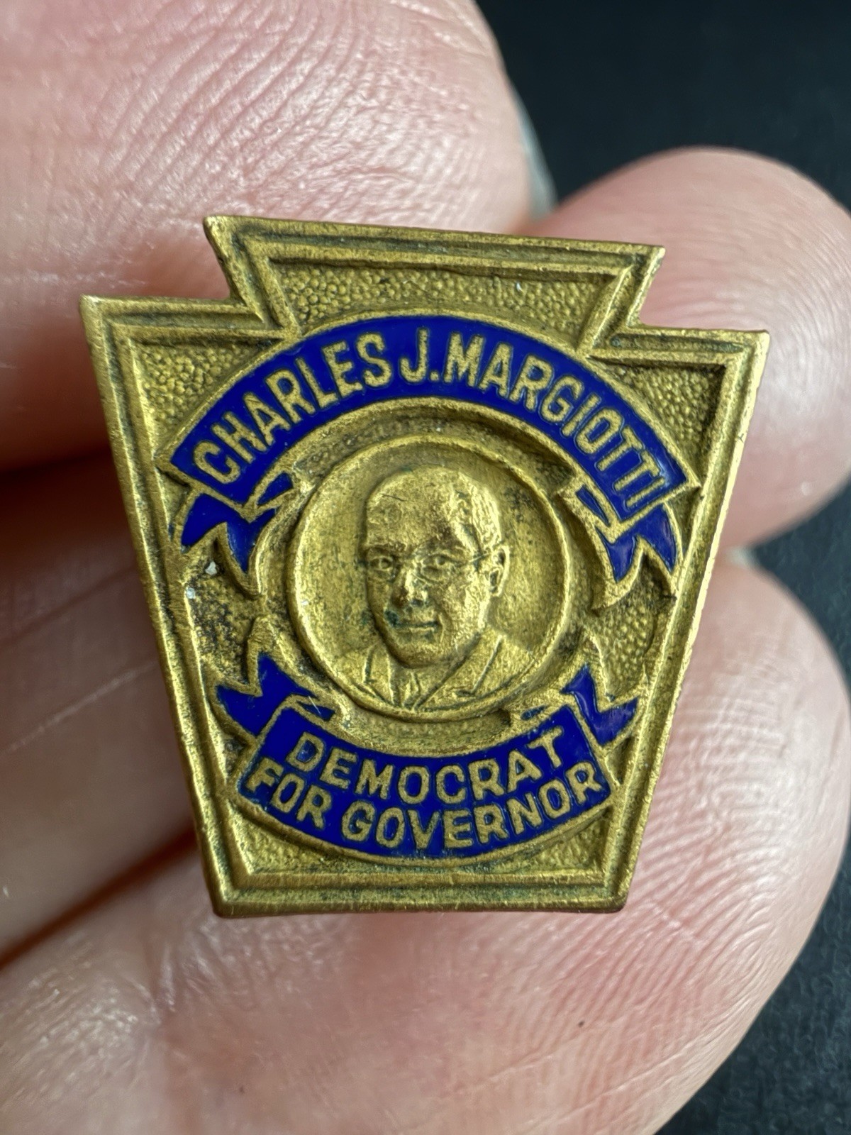 Vtg 1938 Pin Charles J. Margiotti Vtg 1938 Pin Charles J. Margiotti