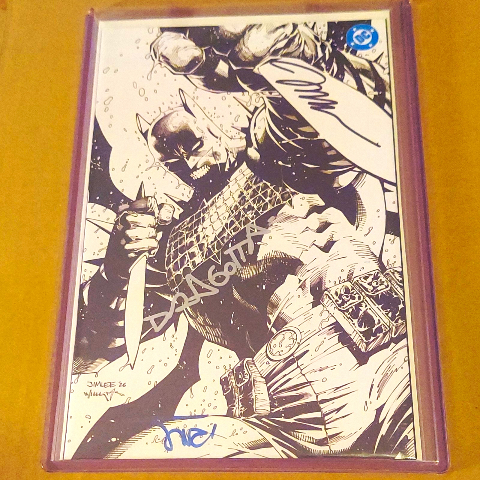 Absolute Batman #22 SDCC LTD Virgin B&W Signed Jim Lee/Dragotta/Sinclair W/ COA Absolute Batman #22 SDCC LTD Virgin B&W Signed Jim Lee/Dragotta/Sinclair W/ COA