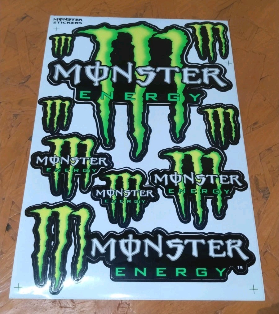 Monster Energy Drink Sticker Sheet Of 9 Stickers New Great Stickers Monster Energy Drink Sticker Sheet Of 9 Stickers New Great Stickers