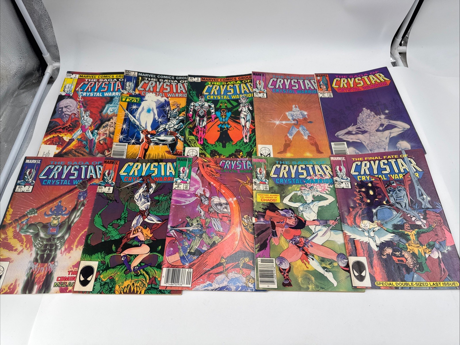 The Saga of Crystar Crystal Warrior #1-5 7-11 1983 Complete Series 1st App