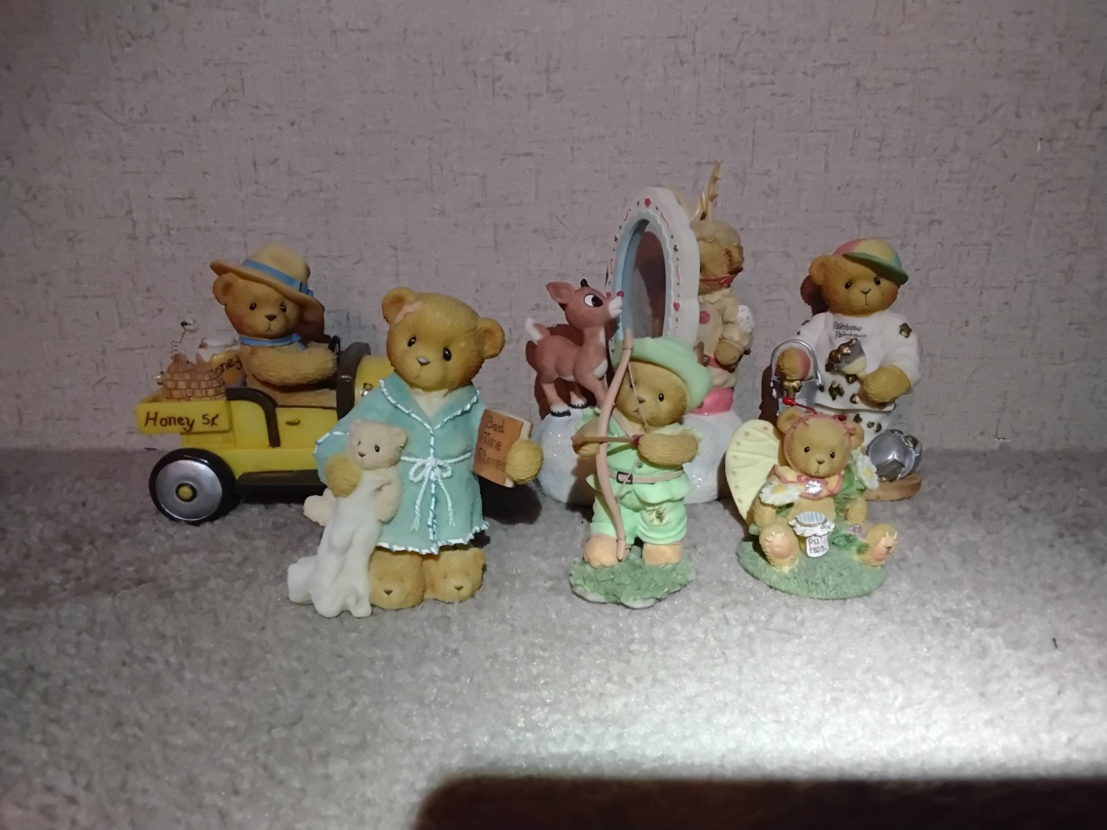 Cherished Teddies figurines lot of 6, USED 