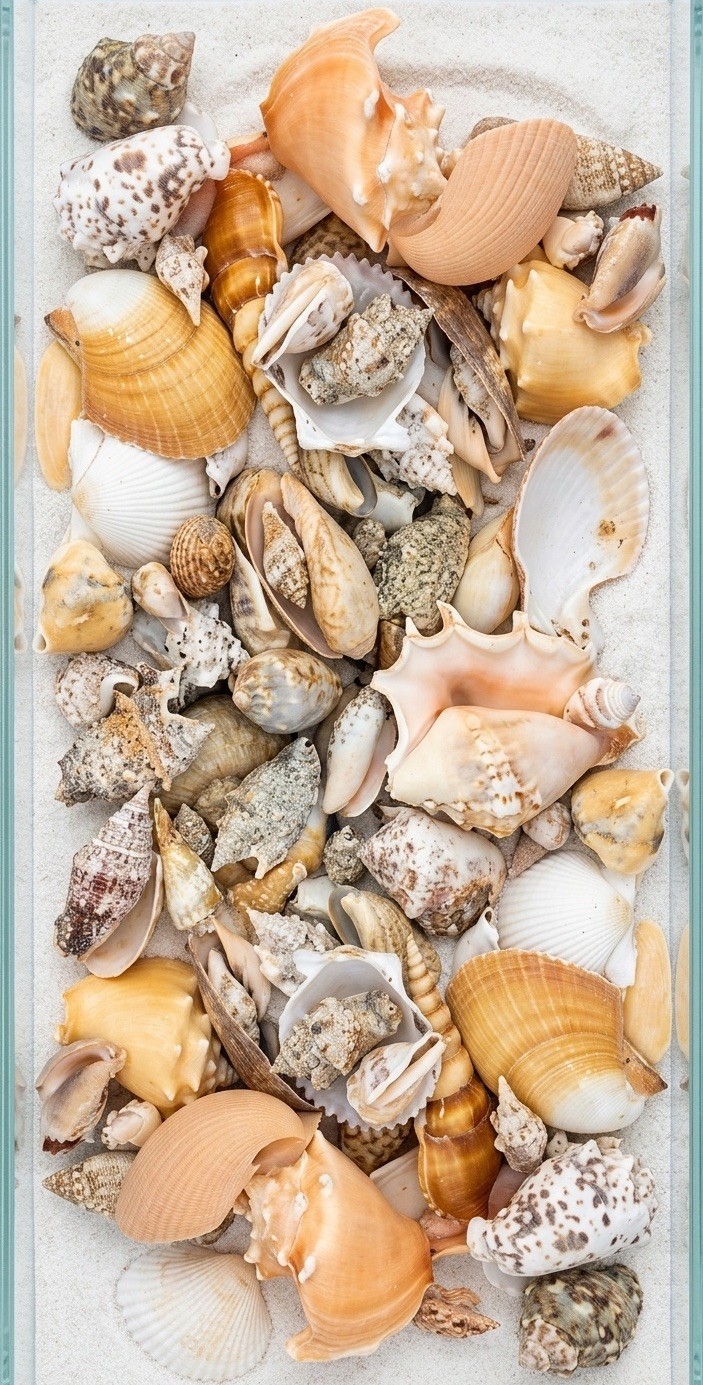 Sea Shell Collection Lot of 50 Large & Small Specimens Sea Shell Collection Lot of 50 Large & Small Specimens
