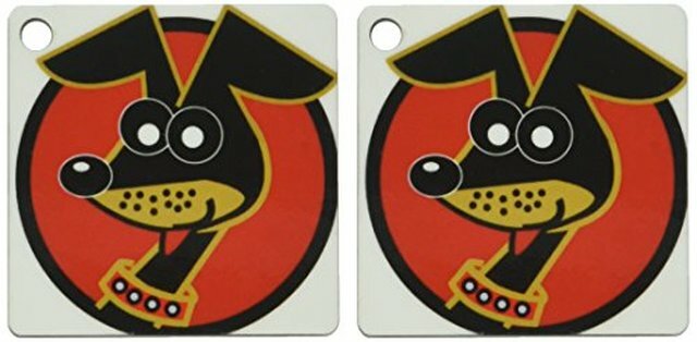 3dRose Cute Small Dog Dachshund in Red Circle Key Chain 2 Pack New 3dRose Cute Small Dog Dachshund in Red Circle Key Chain 2 Pack New