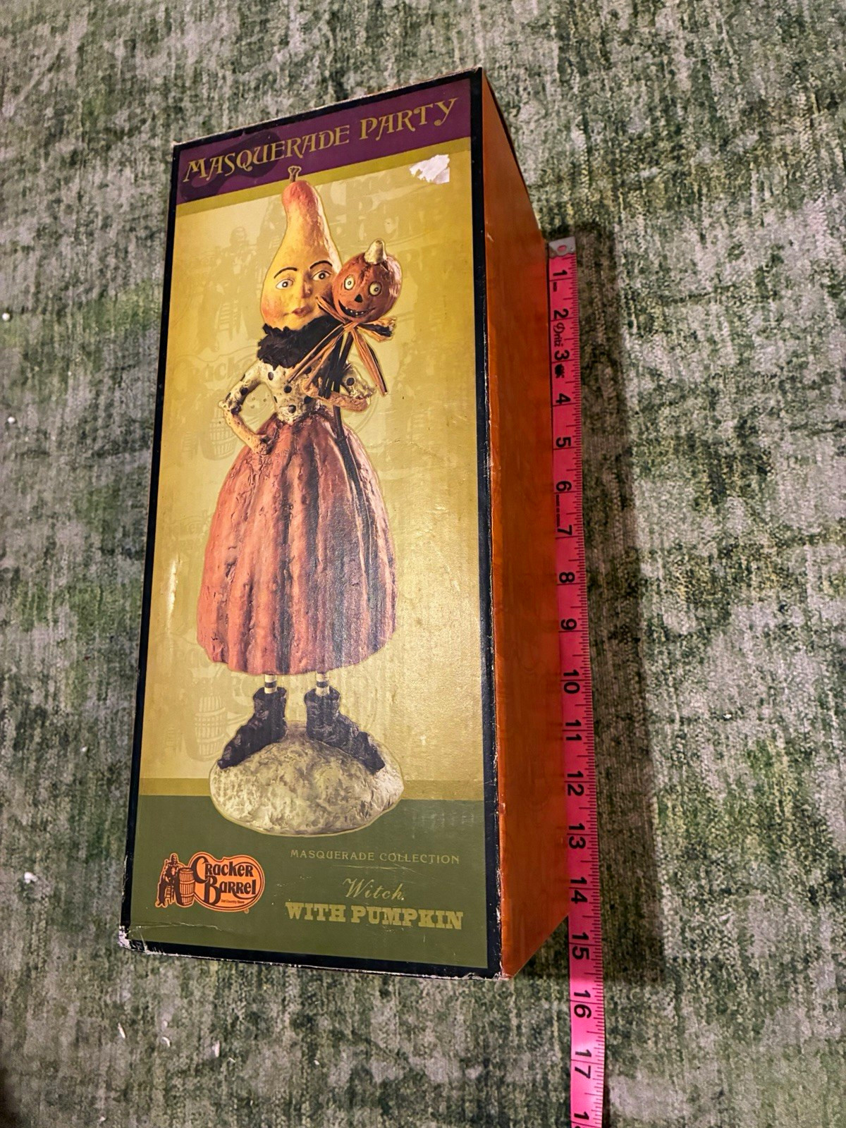 Retired 2004 Cracker Barrel Debra Schoch Witch with Pumpkin Figurine Boxed Retired 2004 Cracker Barrel Debra Schoch Witch with Pumpkin Figurine Boxed