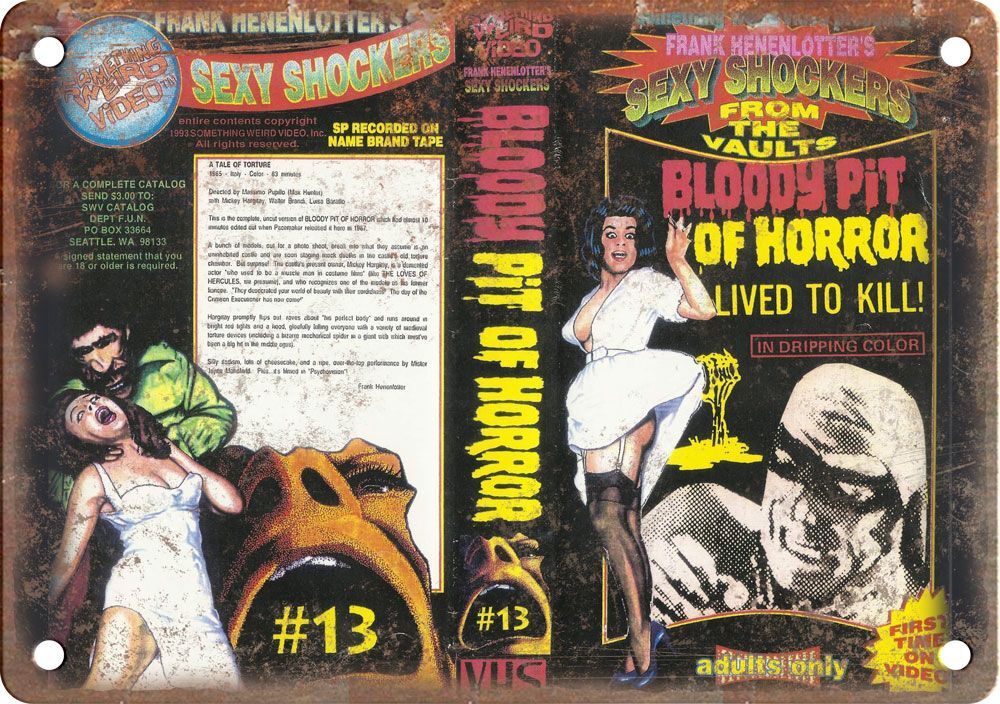 Bloody Pit of Horror VHS Cover Art 12 Bloody Pit of Horror VHS Cover Art 12