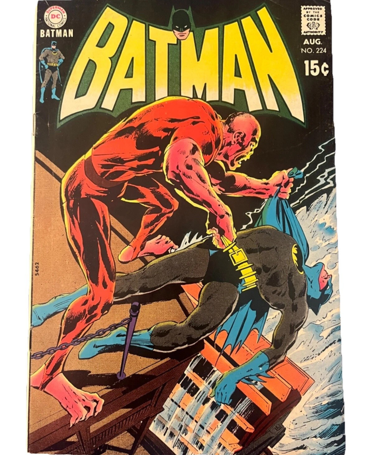 BATMAN #224 Aug 1970 1ST MOLOCH VS BATMAN Bronze Age FREE USPS SHIPPING (VF-)