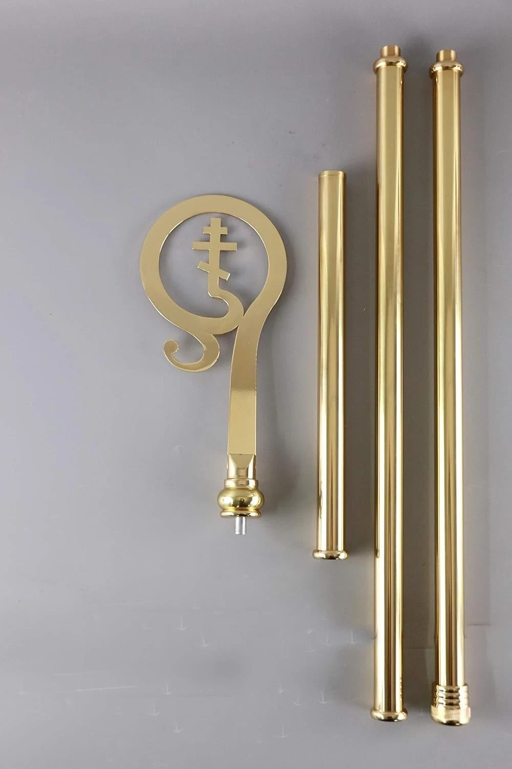 Brass CROZIER Bishop Staff Crosier Quality Craftsmanship, 72 Brass CROZIER Bishop Staff Crosier Quality Craftsmanship, 72