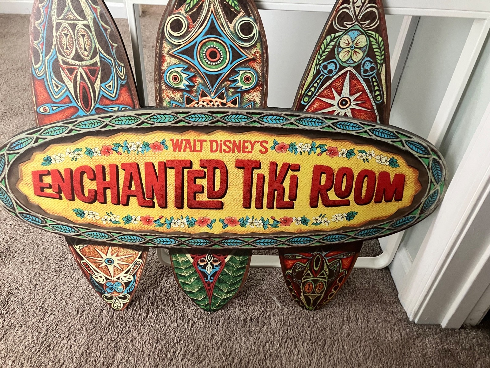 Disney Enchanted Tiki Room Wall Sign - Wood Replica - 28”x23.5” Disneyland ~NIB~ Disney Enchanted Tiki Room Wall Sign - Wood Replica - 28”x23.5” Disneyland ~NIB~