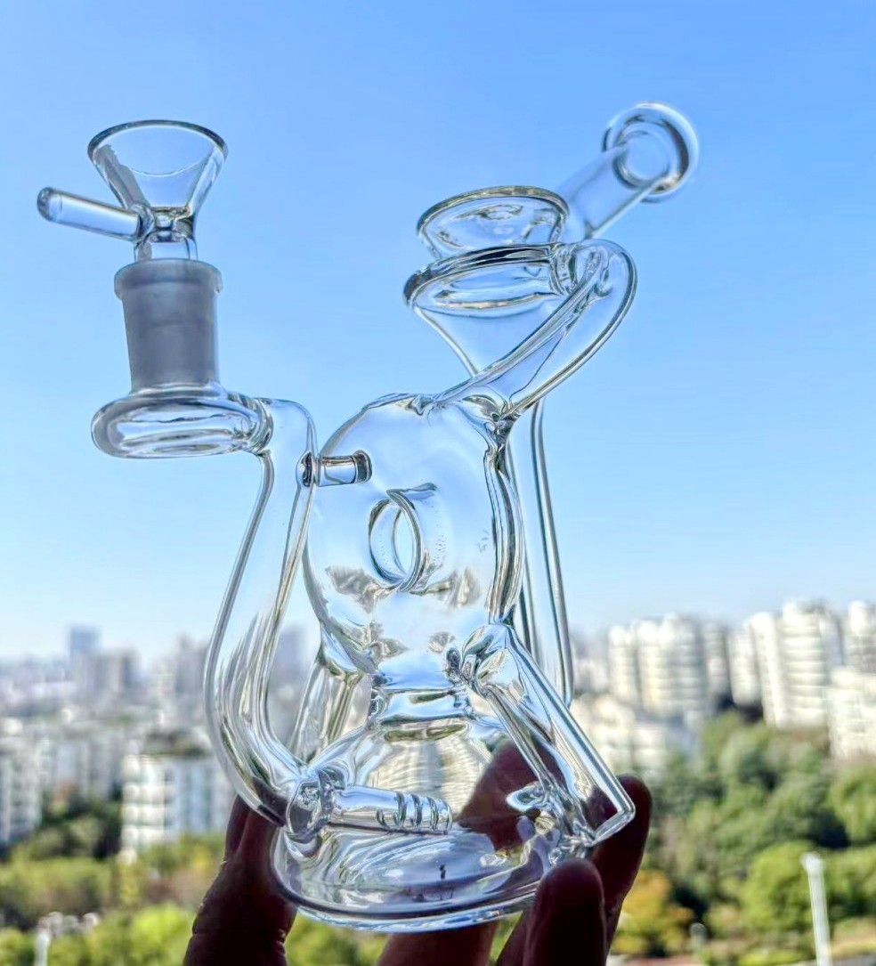 Percolator Vortex Glass Water pipe Smoking Recycler rig bong with 14mm Bowl Percolator Vortex Glass Water pipe Smoking Recycler rig bong with 14mm Bowl