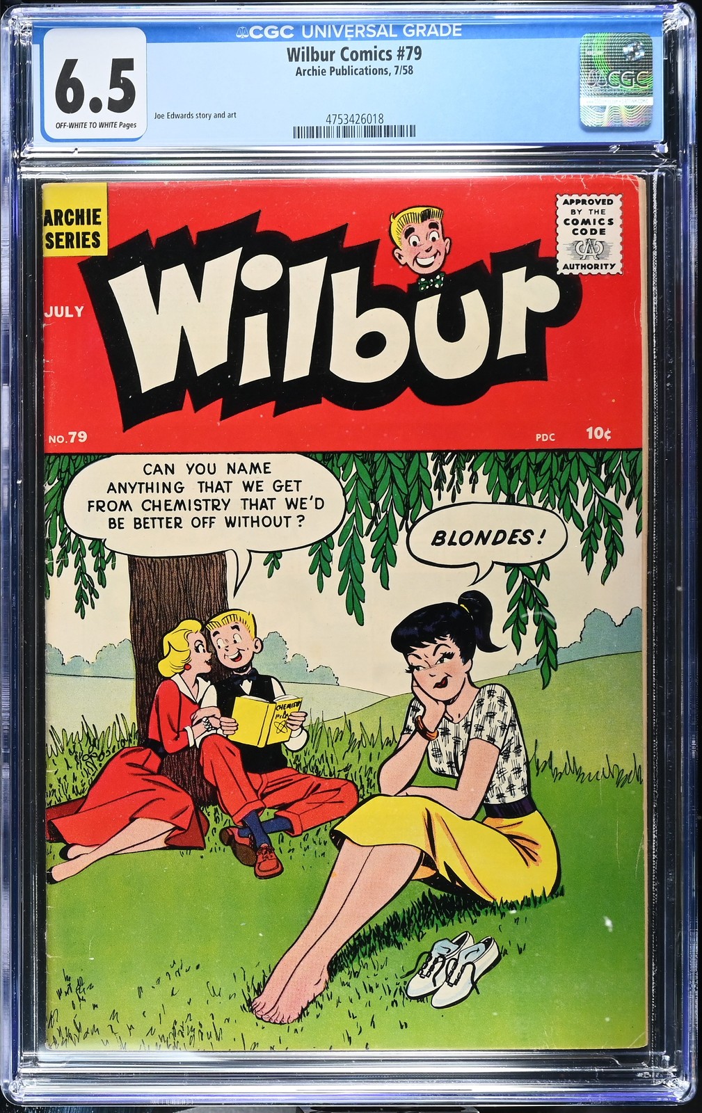 Wilbur Comics #79 - Archie Publications 1958 CGC 6.5