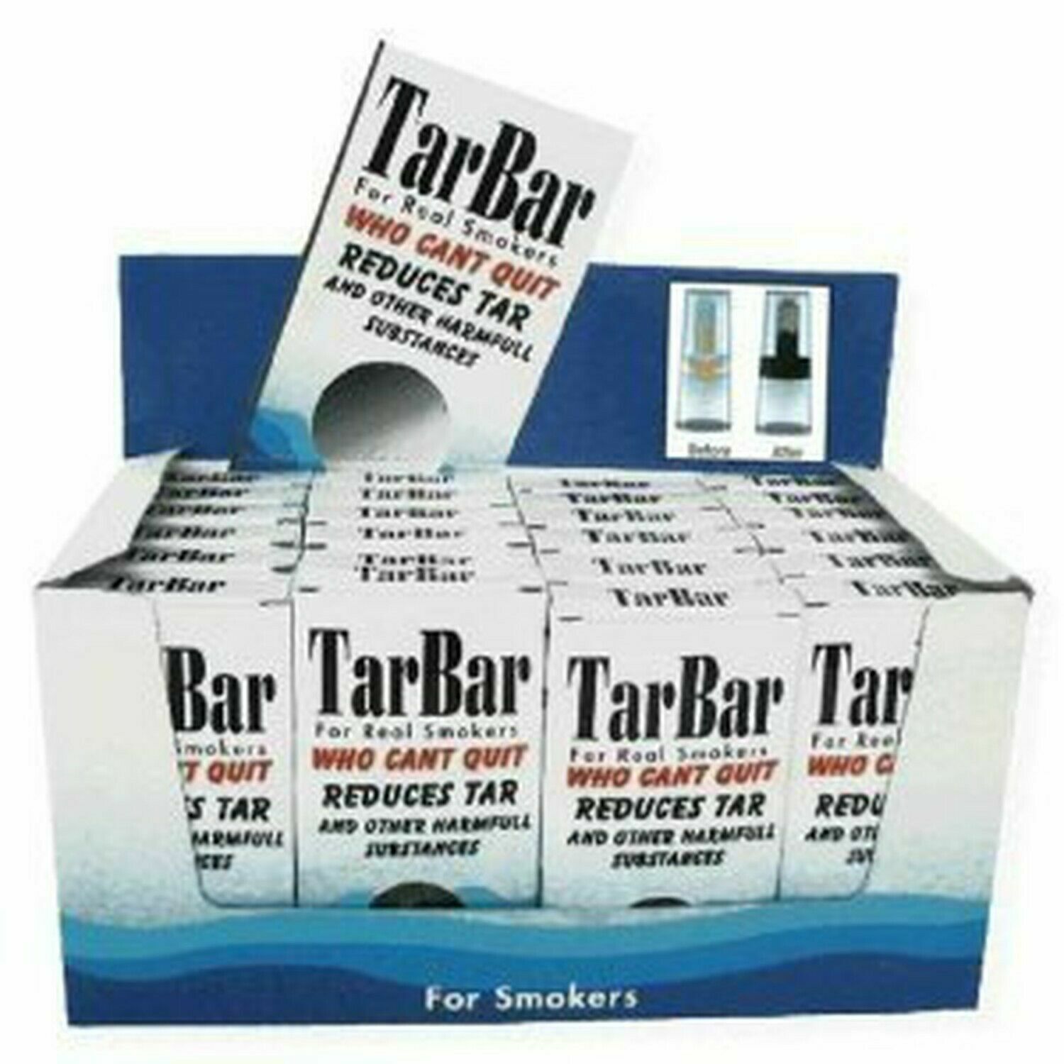 TarBar Cigarette Filters Disposable - 24 BOXES 768 Filters Total