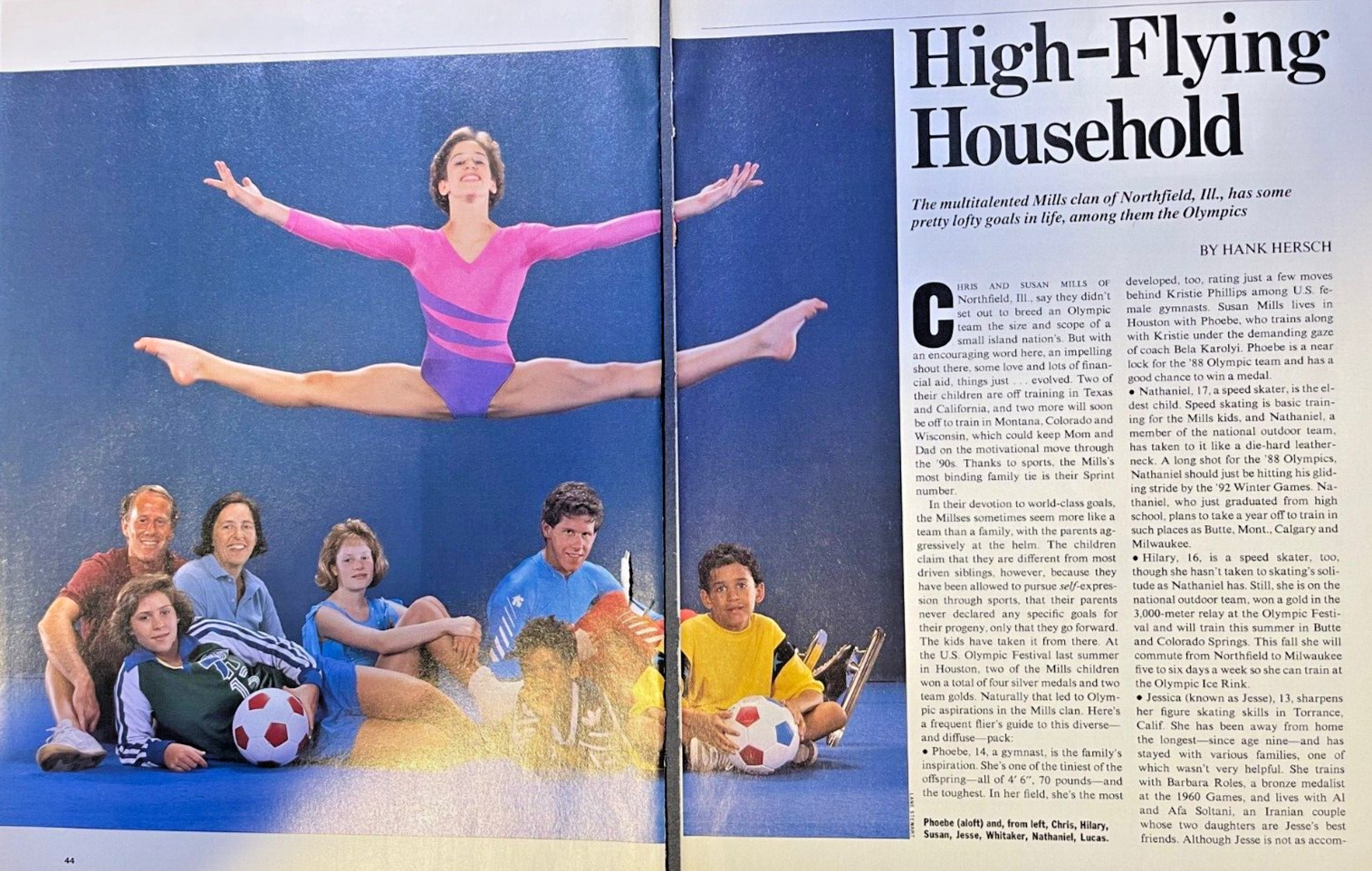 1987 Sporting Miller Family Northfield Illinois Phoebe Miller Chris Miller 1987 Sporting Miller Family Northfield Illinois Phoebe Miller Chris Miller