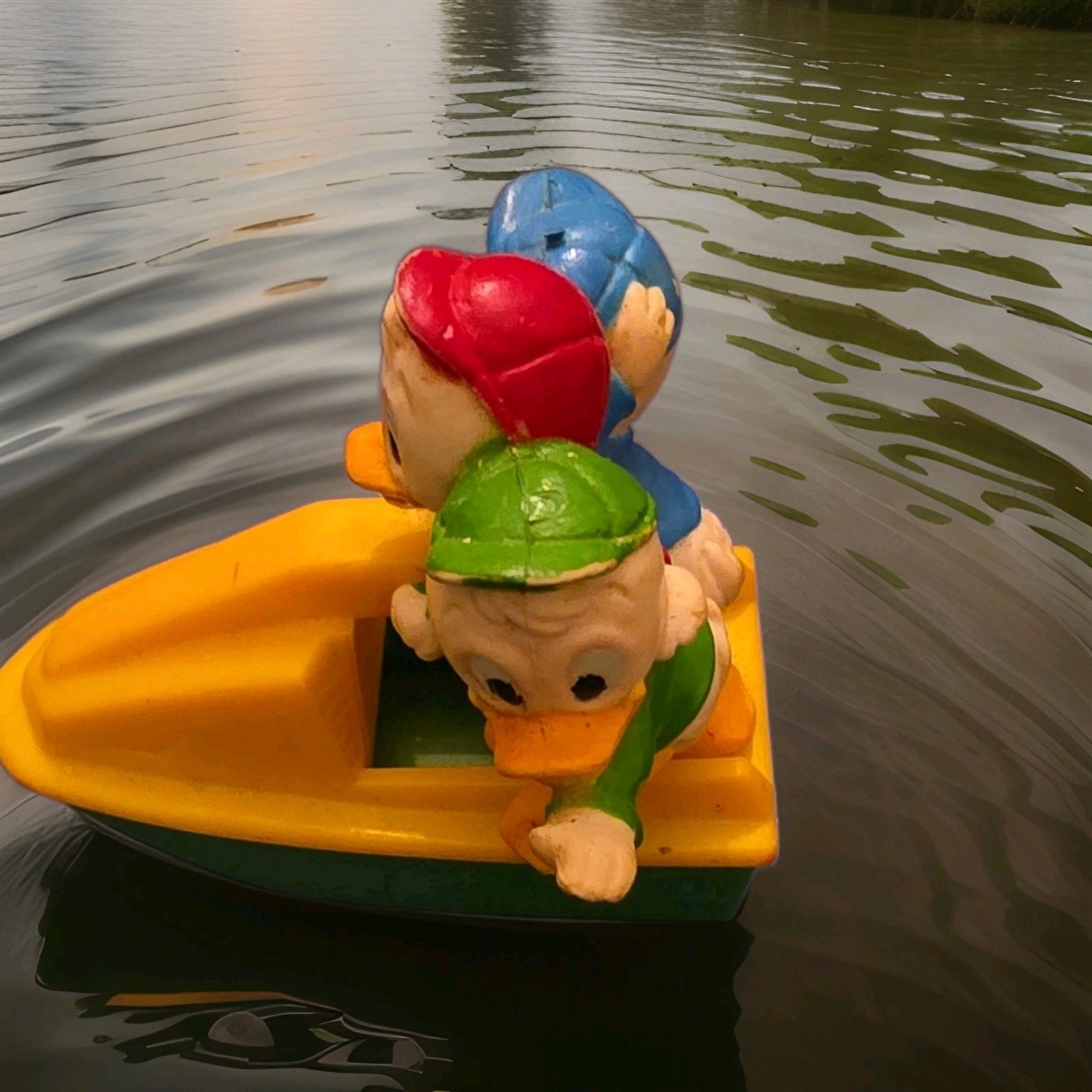 Vintage 1988 McDonald\'s Happy Meal Toy Duck Tales Disney Huey Dewey Louie Jetski