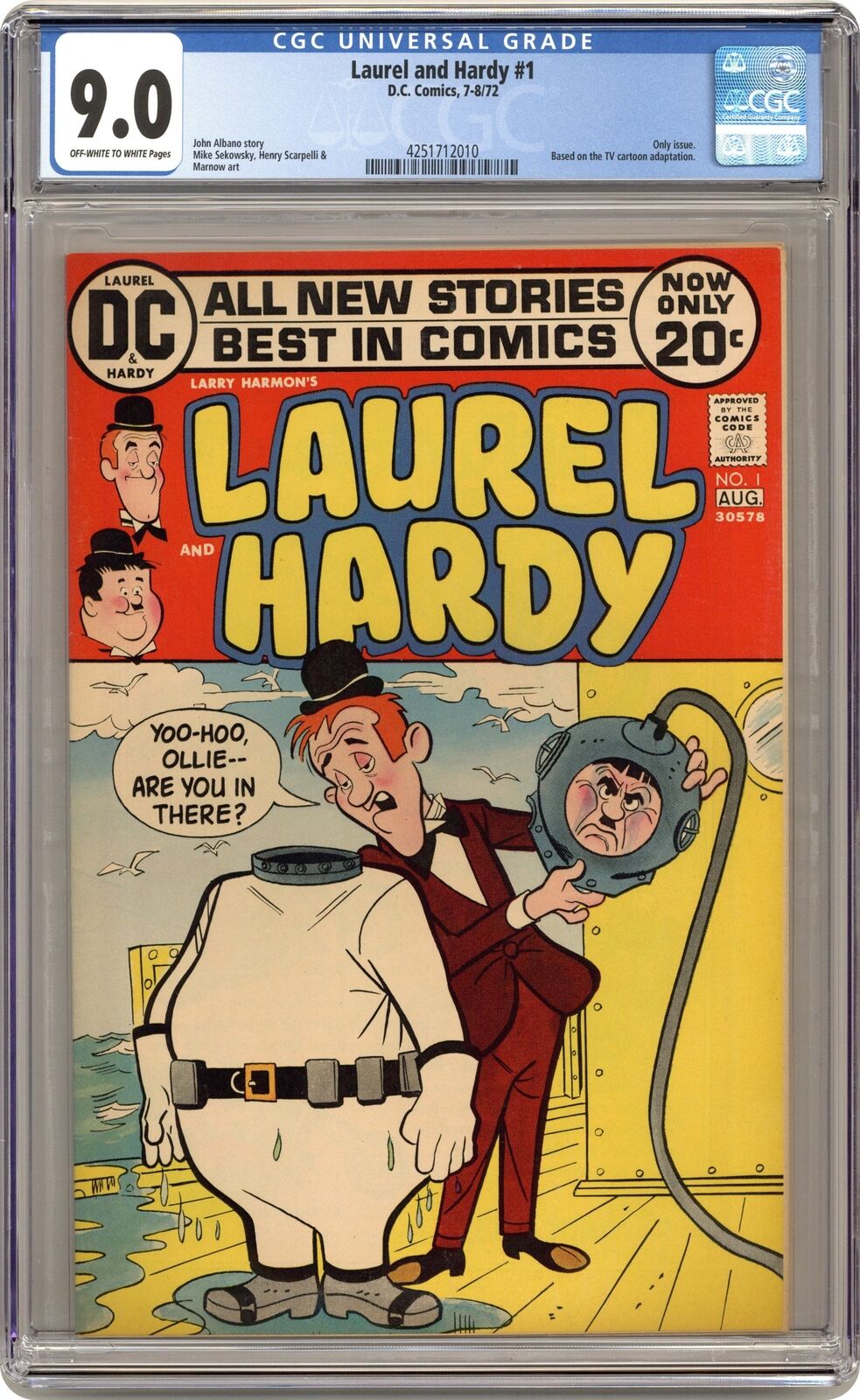 Laurel and Hardy #1 CGC 9.0 1972 4251712010