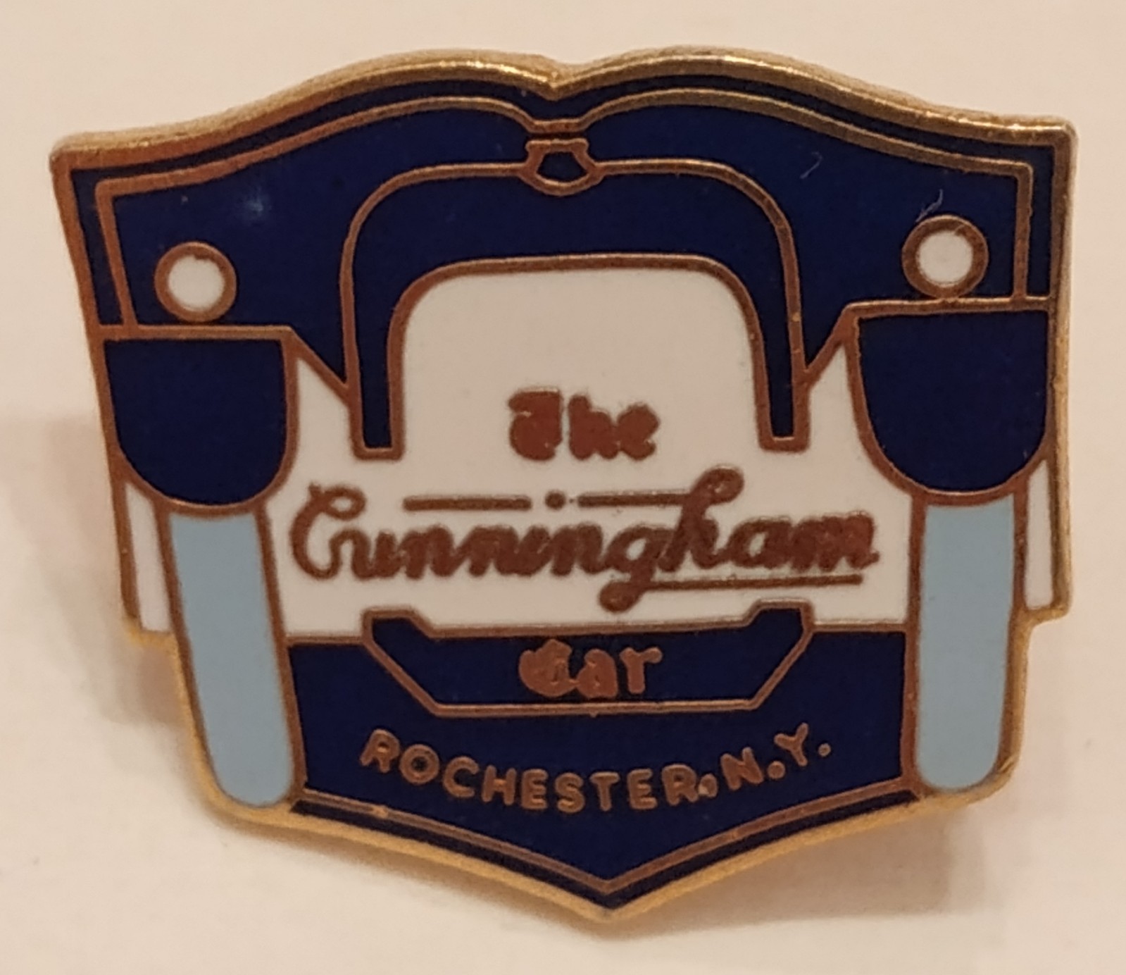 Vintage The Cummingham Car Rochester New York Automobile Lapel Pin