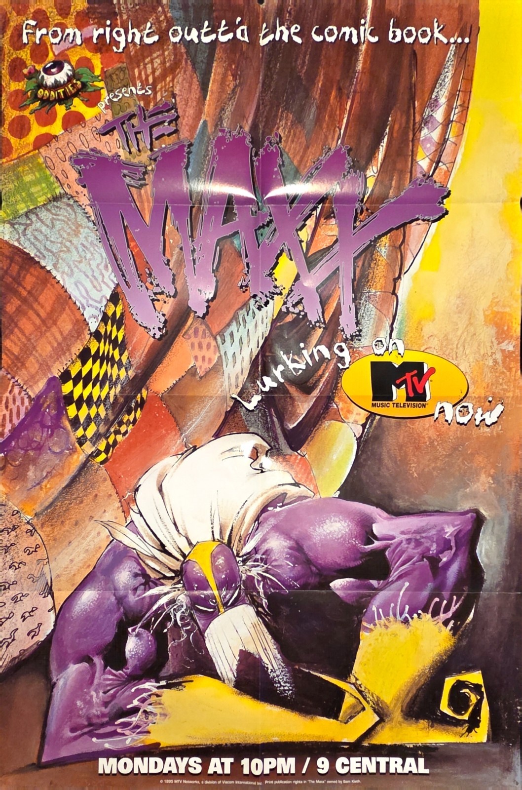 THE MAXX SAM KIETH 1995 MTV 22x34 THE MAXX SAM KIETH 1995 MTV 22x34