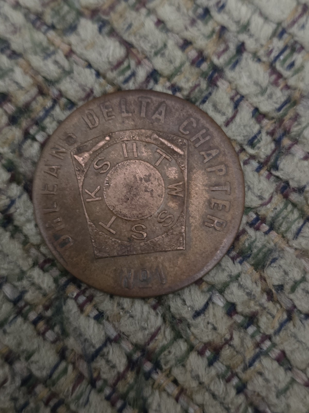 ANTIQUE NEW ORLEANS MASONIC PENNIES - DELTA CHAPTER #1 & BABYLON CHAPTER #66 ANTIQUE NEW ORLEANS MASONIC PENNIES - DELTA CHAPTER #1 & BABYLON CHAPTER #66