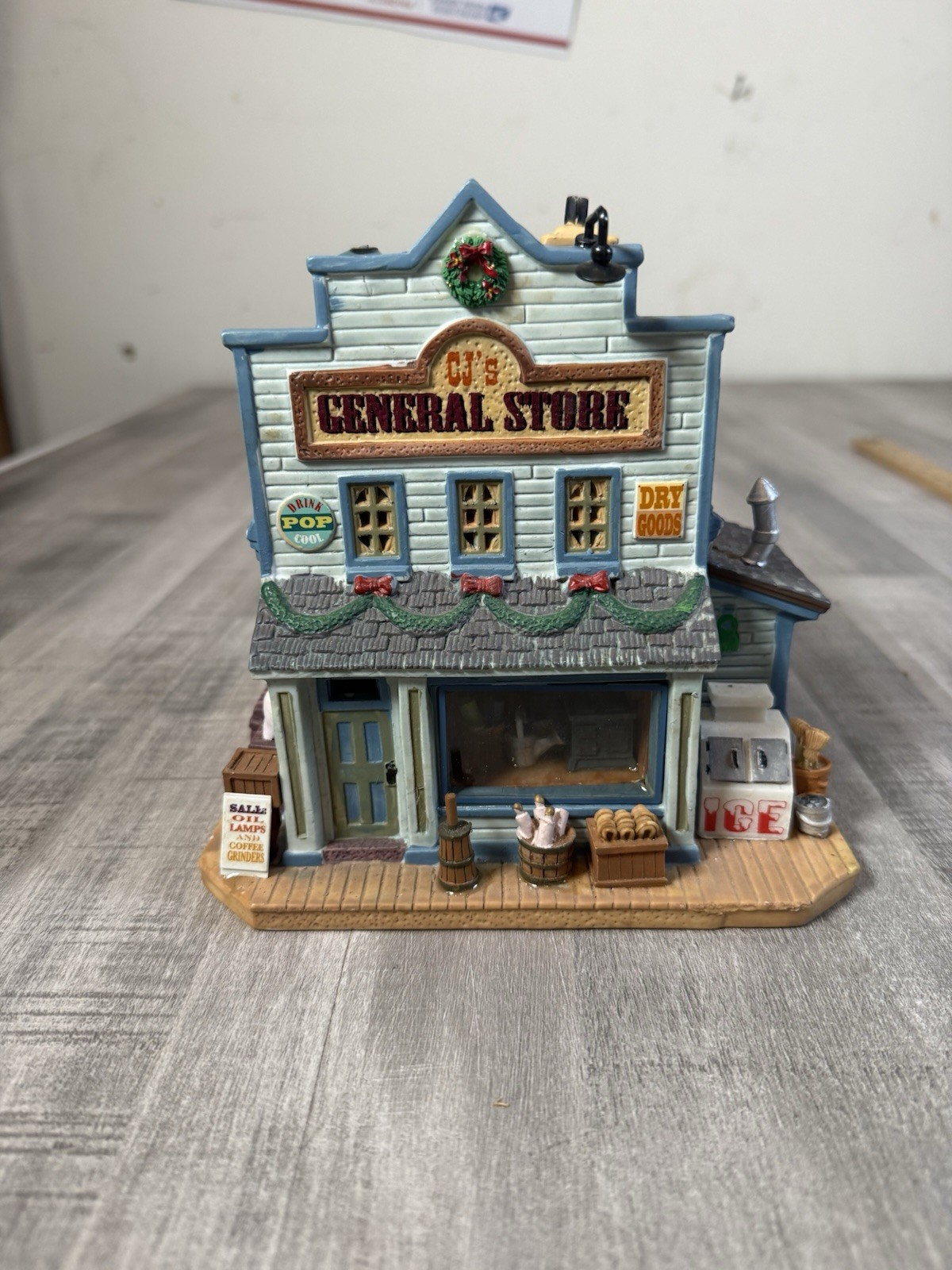 Lemax Village Collection “Cj’s General Store” Retired 2008 Rare (NO CORD) Lemax Village Collection “Cj’s General Store” Retired 2008 Rare (NO CORD)