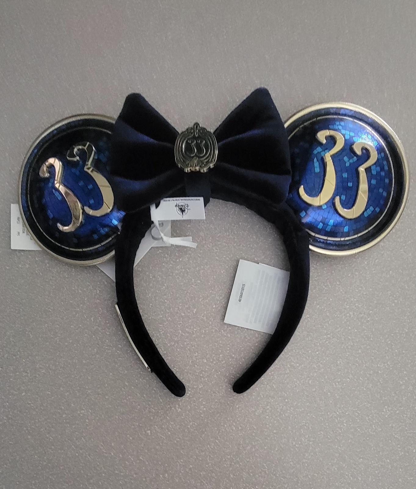 Club 33 Disneyland Mosaic Velet Dark Blue Ears Brand New Club 33 Disneyland Mosaic Velet Dark Blue Ears Brand New