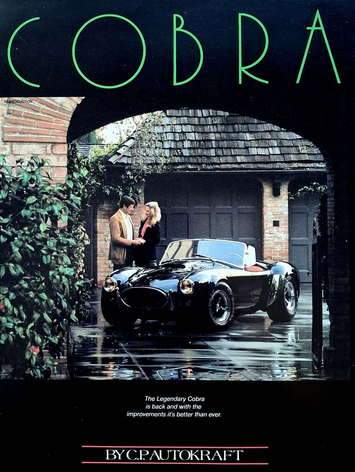 COBRA ~1986 C.P. Autokraft Cobra * Original Flyer * VG * COBRA ~1986 C.P. Autokraft Cobra * Original Flyer * VG *