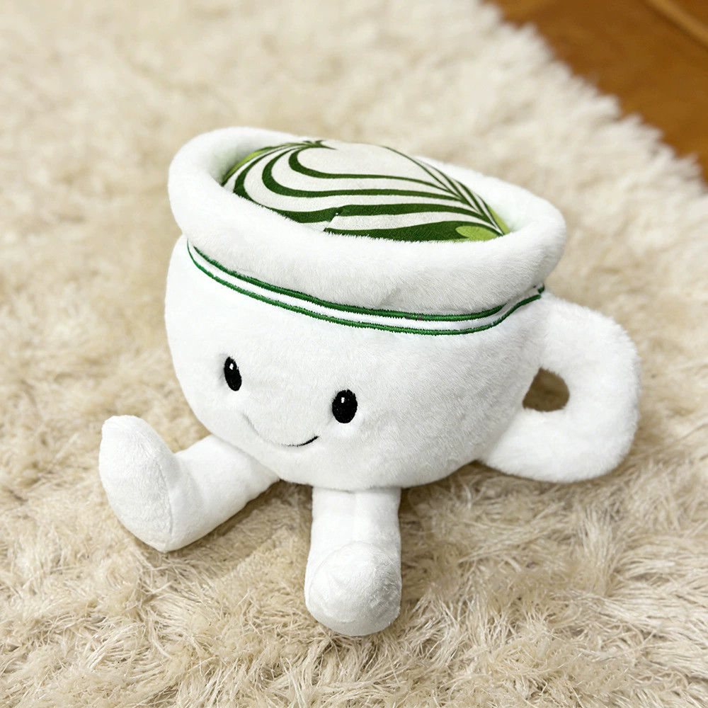 New 12cm Matcha Plush Toys Cute Soft Stuffed Cartoon Pillow Anime Dolls For Kid
