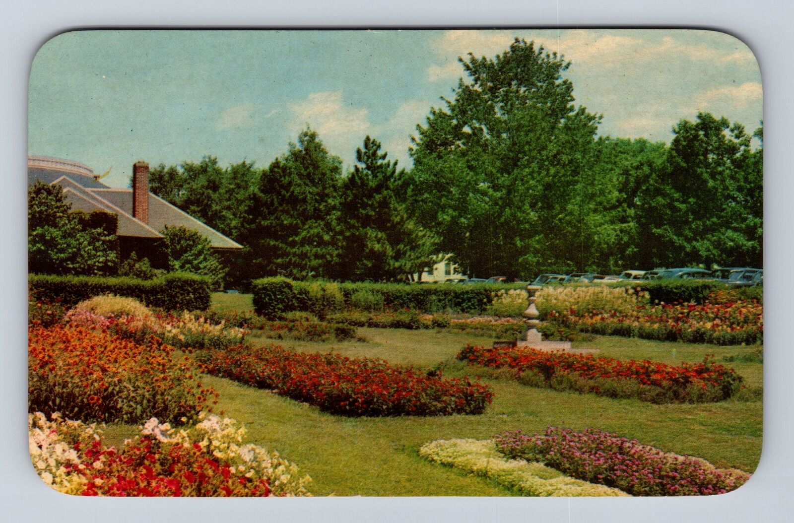 Ithaca NY- New York, President's Garden, Cornell University, Vintage Postcard