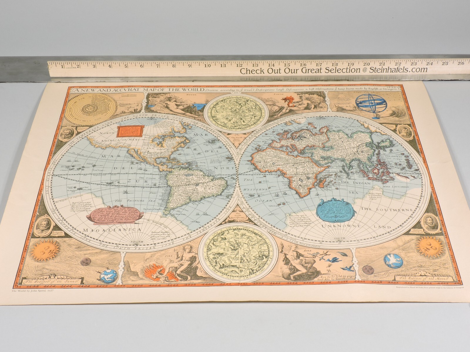 Vintage LITHO Reproductions of 3 Ancient World Maps by Rand McNally 16