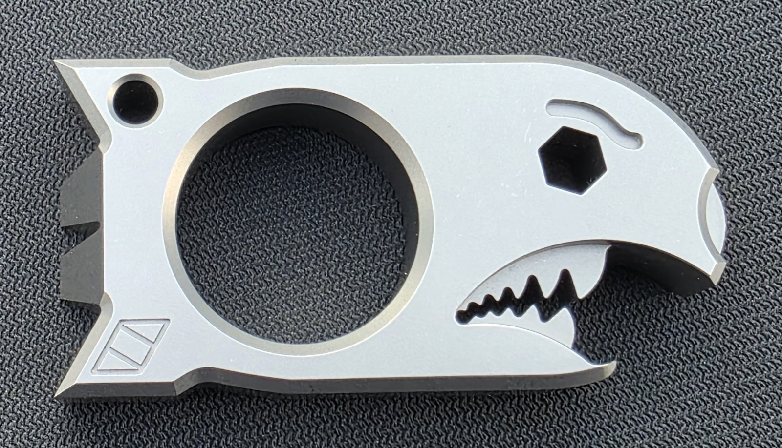 Notorious EDC ATOMIC BOMB Half Inch Thick Stonewashed Titanium Multi-Tool 🦈🔥
