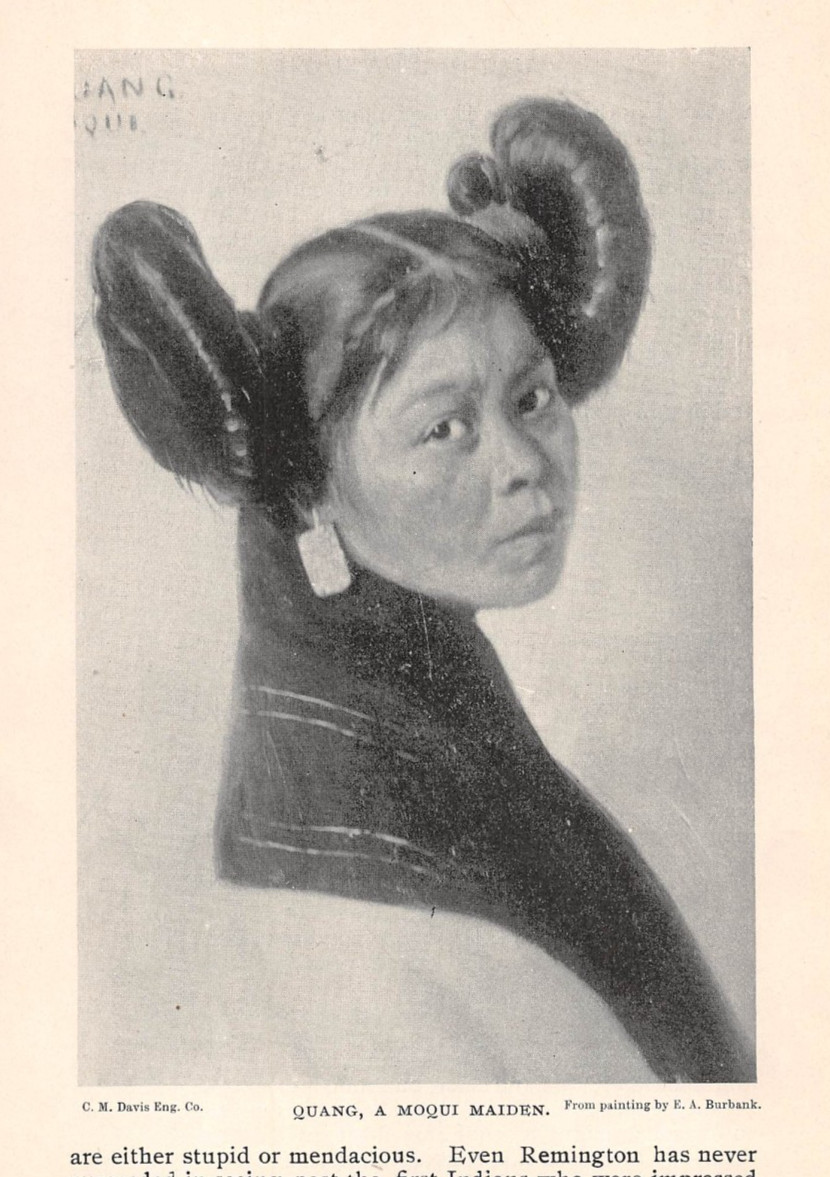 antique 1900 Profile of E A Burbank Indian Native American Portraits ILLUSTRATED antique 1900 Profile of E A Burbank Indian Native American Portraits ILLUSTRATED