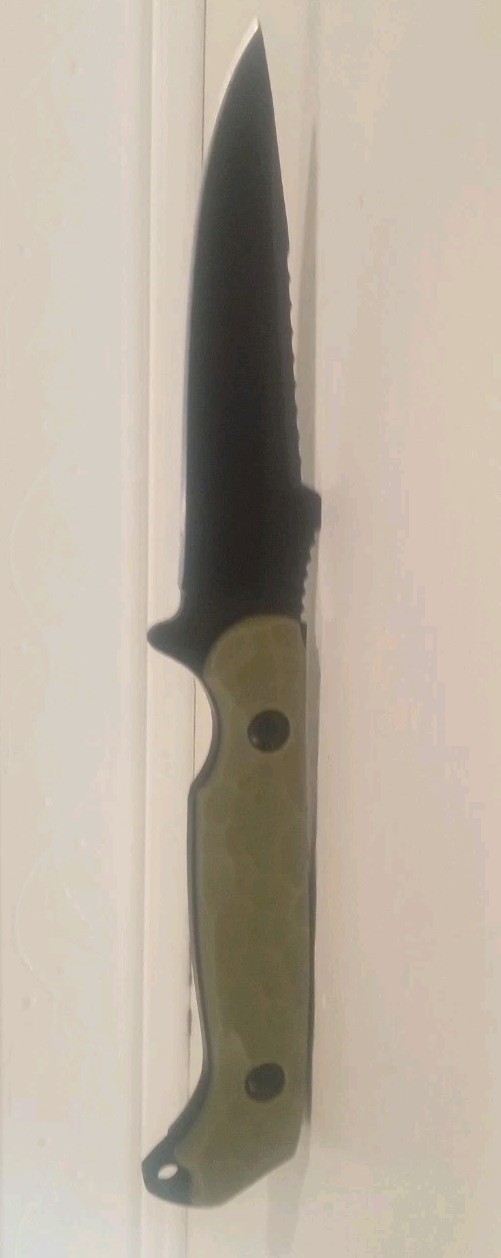Toor Shark Knife Fixed Blade Replica*Unmarked*Kydex Sheath*8cr13mov*G10*Spear Pt Toor Shark Knife Fixed Blade Replica*Unmarked*Kydex Sheath*8cr13mov*G10*Spear Pt