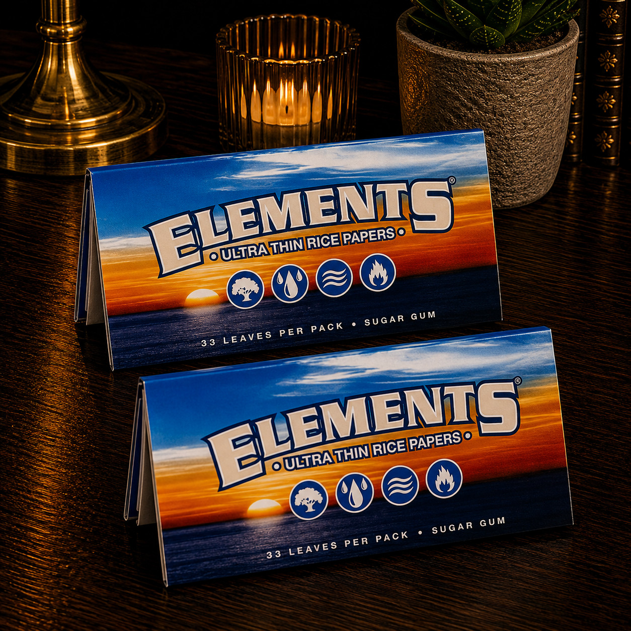 ELEMENTS 1 1/2 Rolling Papers Ultra Thin Rice  (2 Booklets) MIX & MATCH
