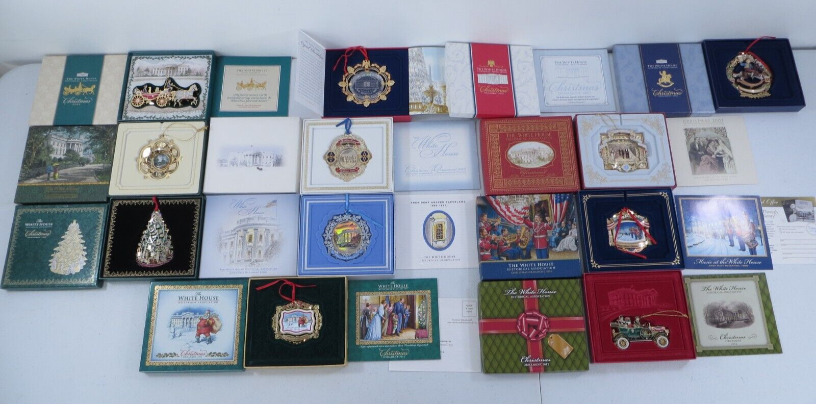 The White House Historical Association Christmas Ornament Lot of 11 01-03 05-12