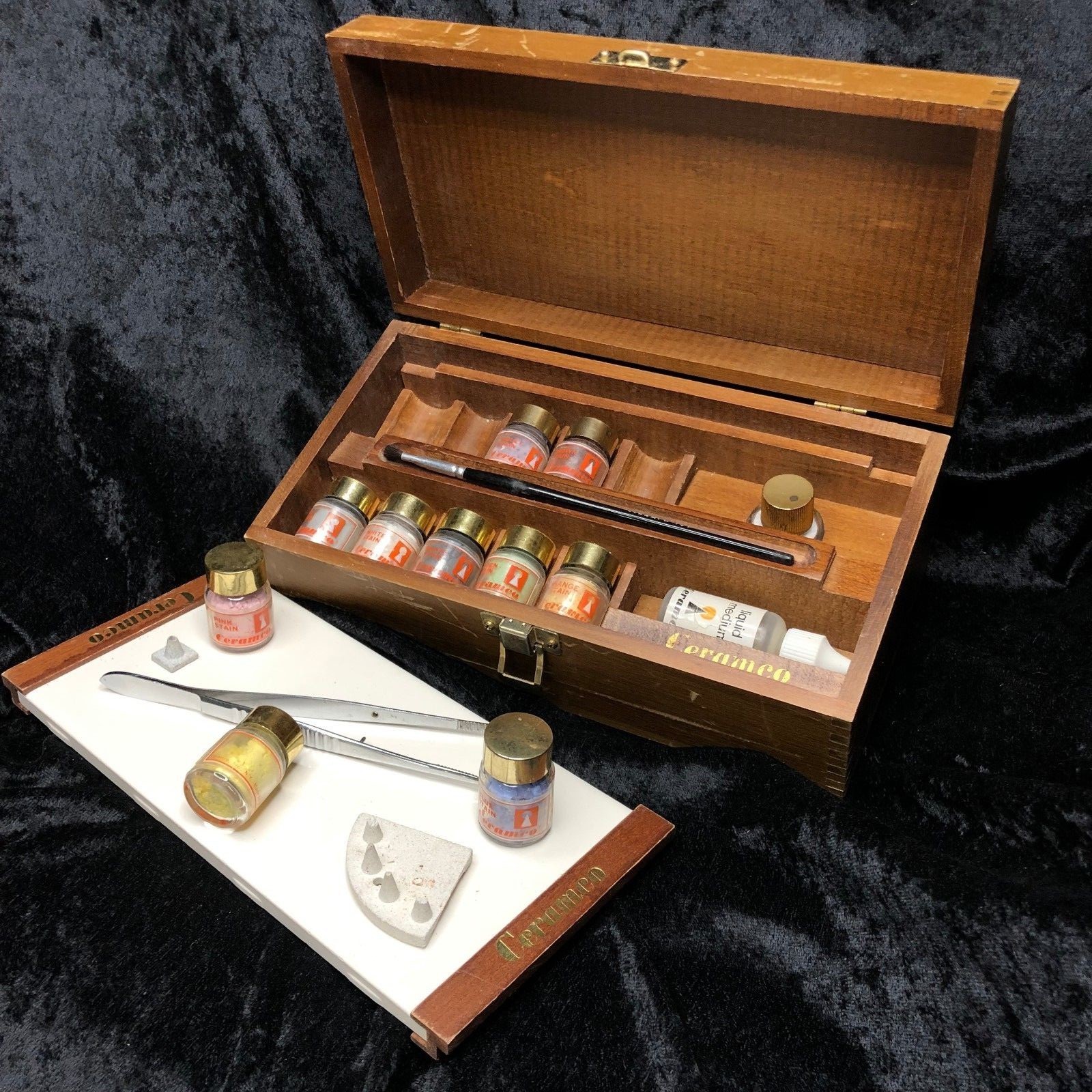 RARE VINTAGE, DENTAL HISTORY Ceramco Kit. Enamel Porcelain Powders MUST SEE