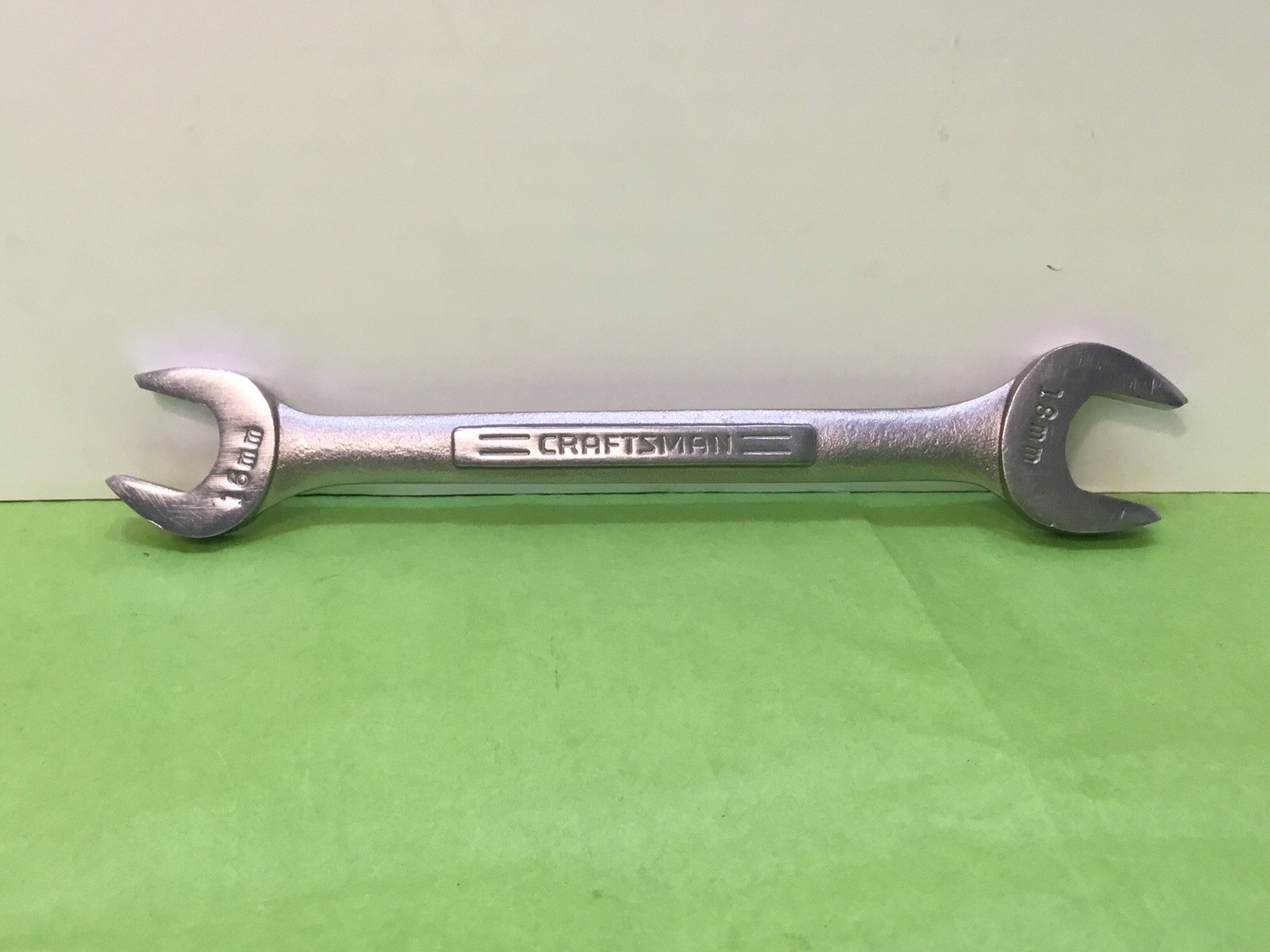 Vintage Craftsman. Metric Open-End Wrench 16mm - 18mm VV - 44521 Vintage Craftsman. Metric Open-End Wrench 16mm - 18mm VV - 44521