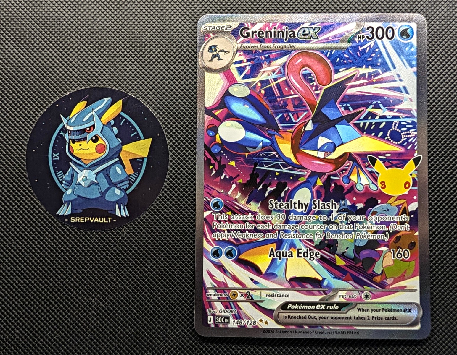 Greninja ex 148/128 Special Illustration Rare - 30th Celebrations Pokémon TCG