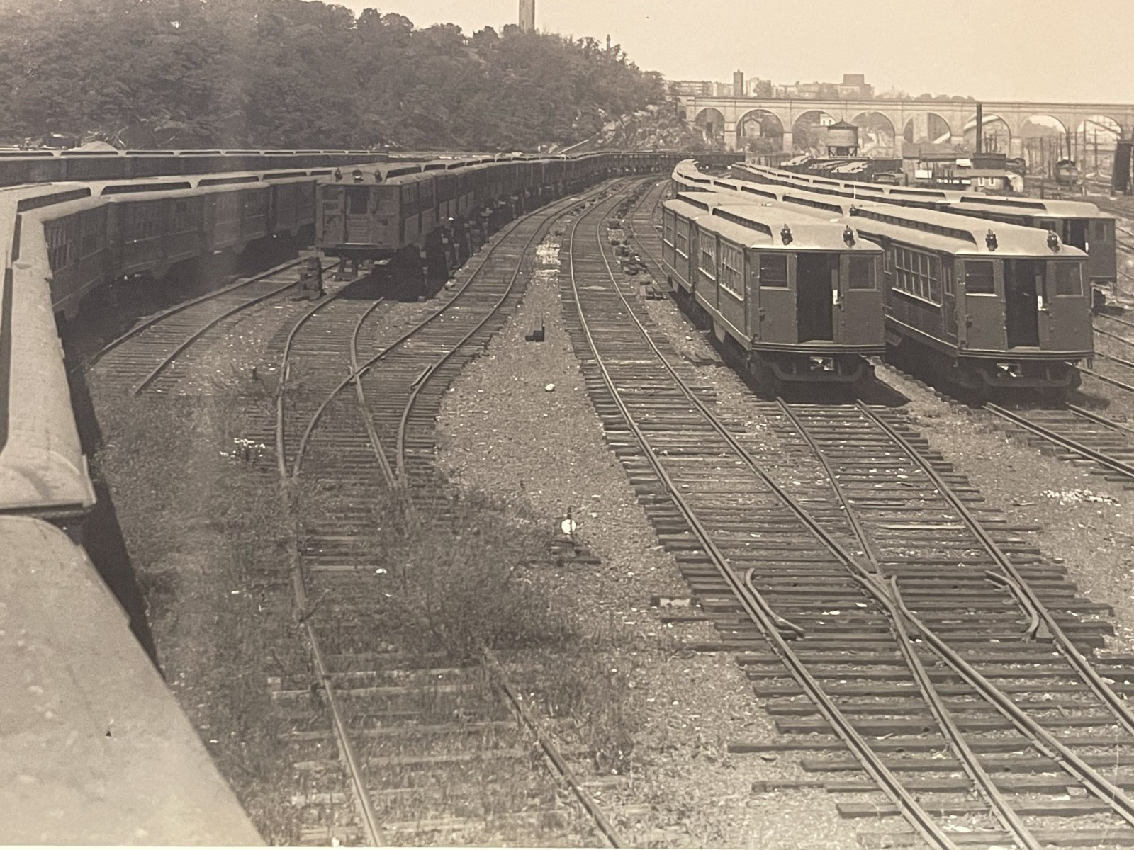 WWI c. 1918 HARLEM NEW YORK SUBWAY CARS