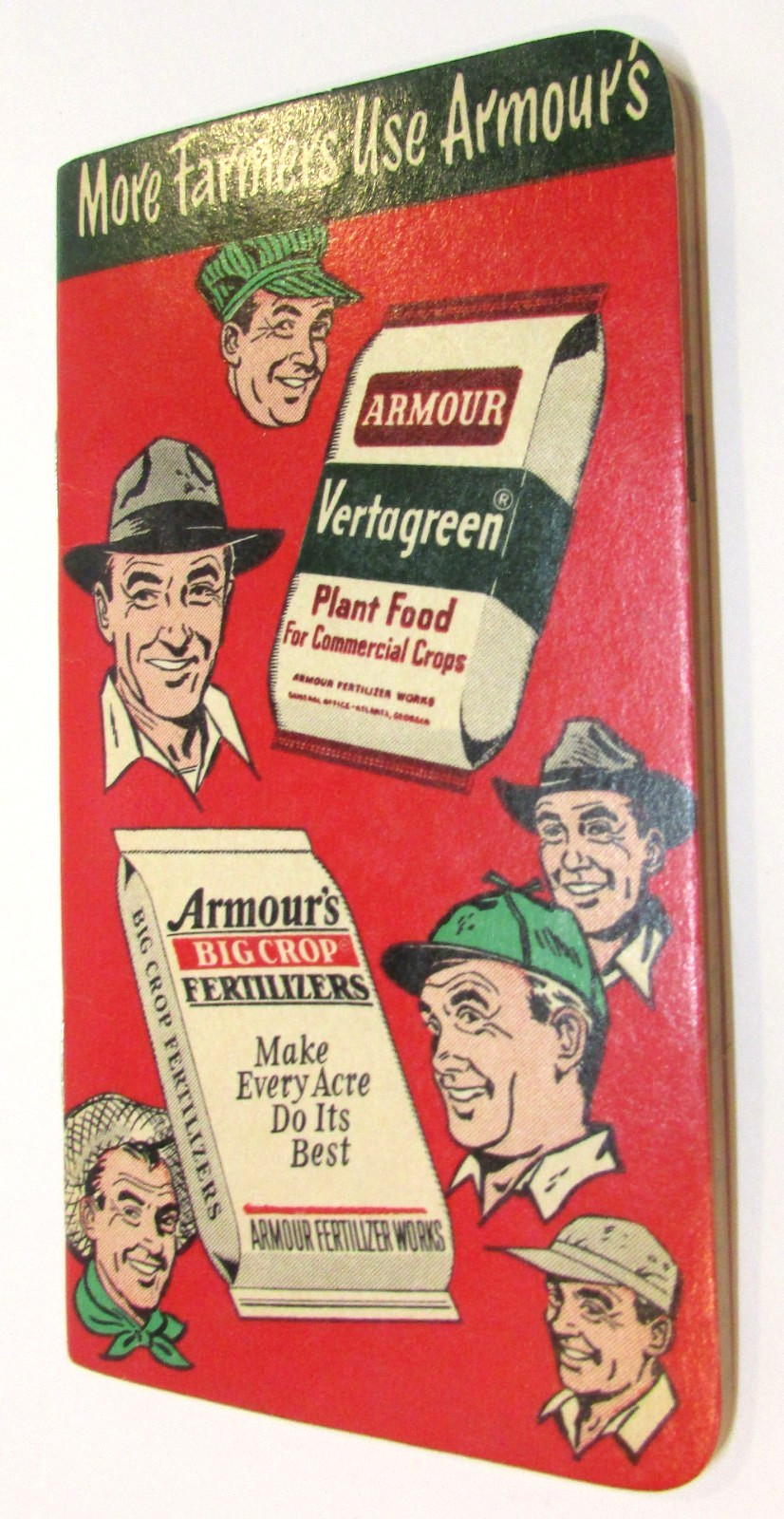 New Old 1953 Armour’s Fertilizers Vertagreen Vintage 3x6 Advertising Notebook