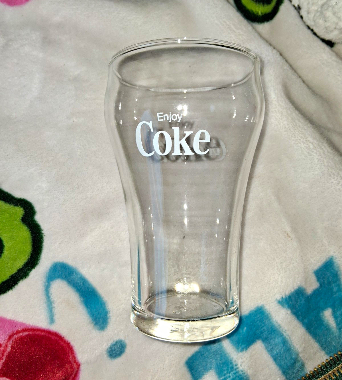 VINTAGE NOS NIB 12 Libbey Promo Coca-Cola Enjoy Coke 10oz Bell Glasses  With Box