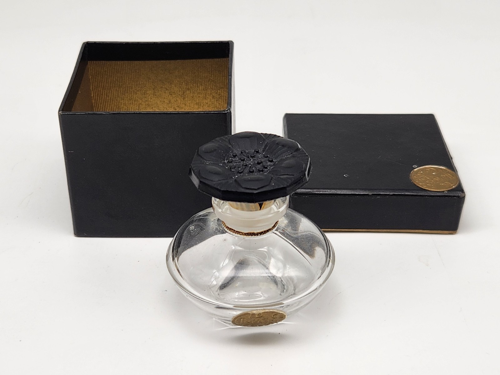 Vintage Caron Le Narcisse Noir Baccarat Crystal Bottle Made In France 2''H Vintage Caron Le Narcisse Noir Baccarat Crystal Bottle Made In France 2''H
