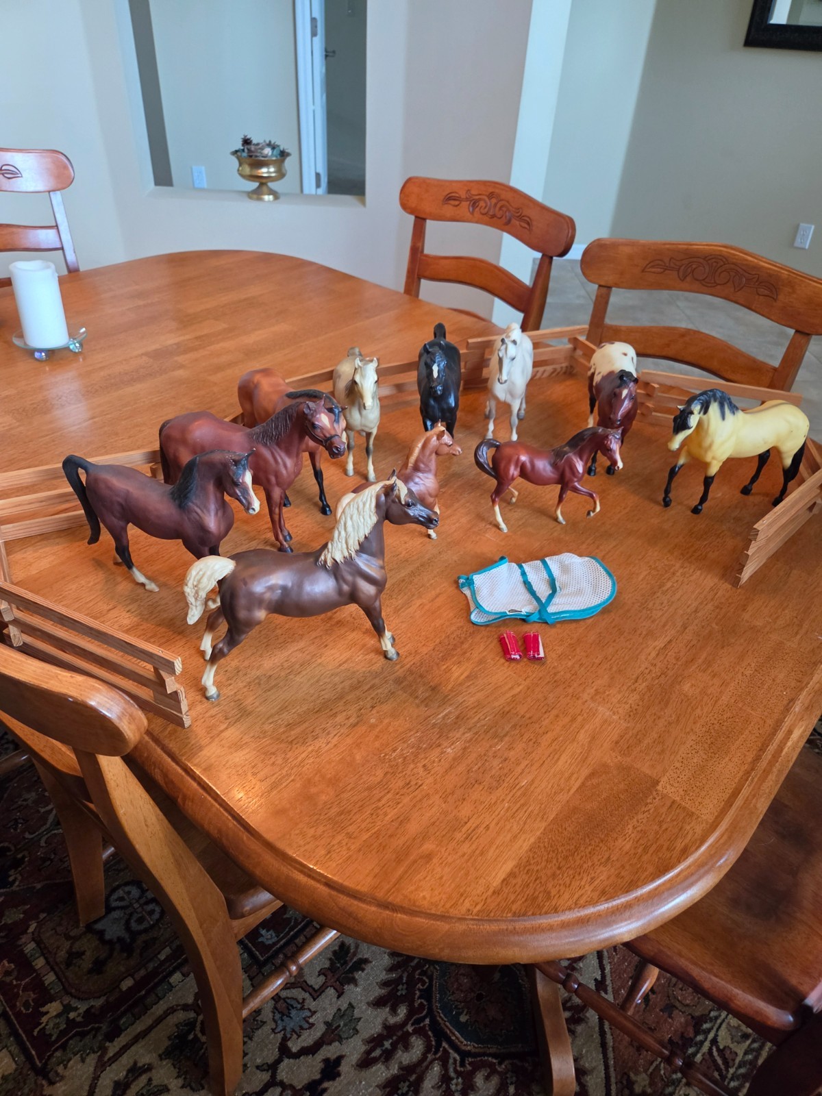 11 Vintage Breyer Horses, various models.