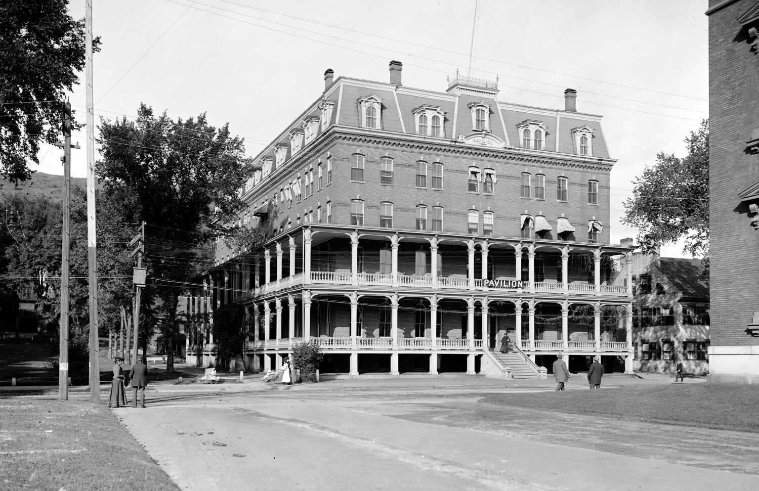 1904 Pavilion Hotel, Montpelier, Vermont Vintage Photograph 11\