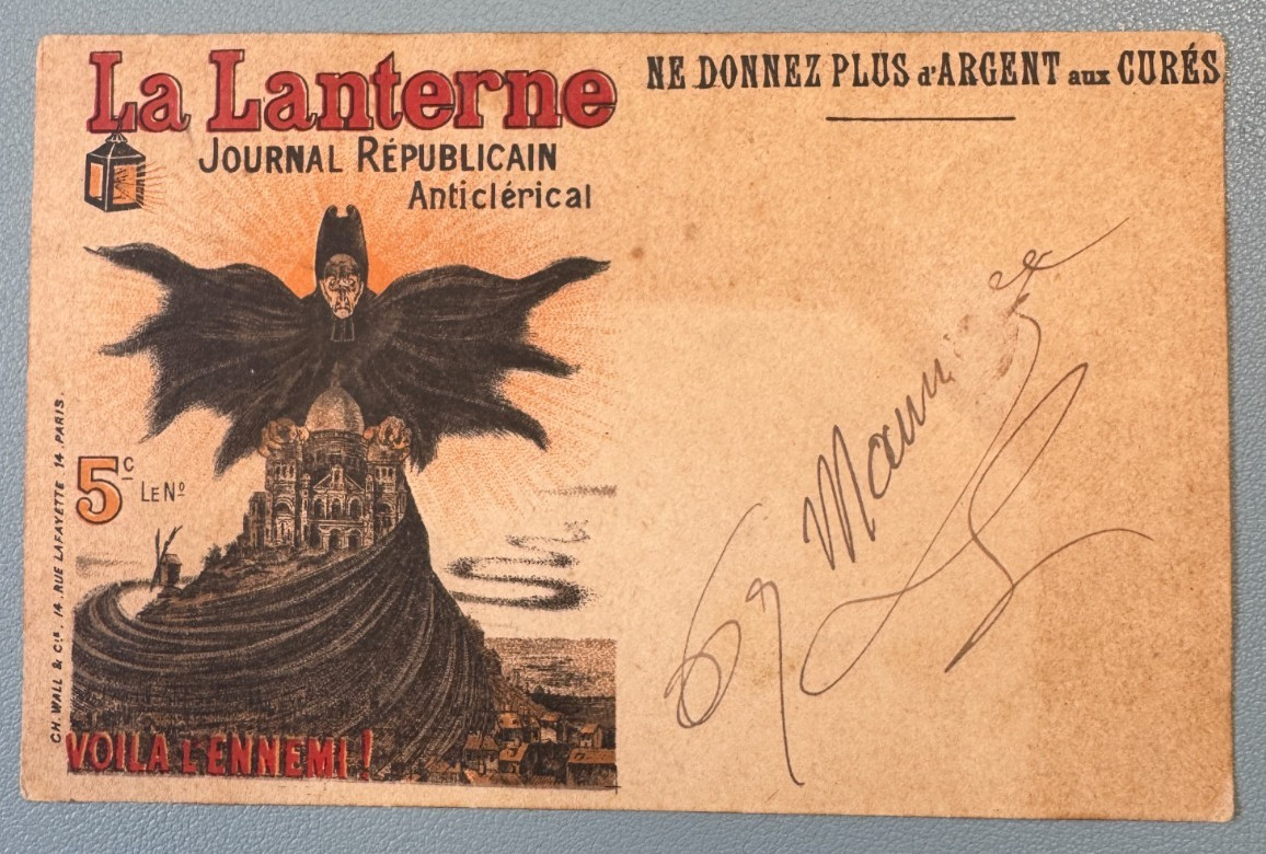 CPA Postcard - The Lantern Journal Républicain Anticlerical 1903