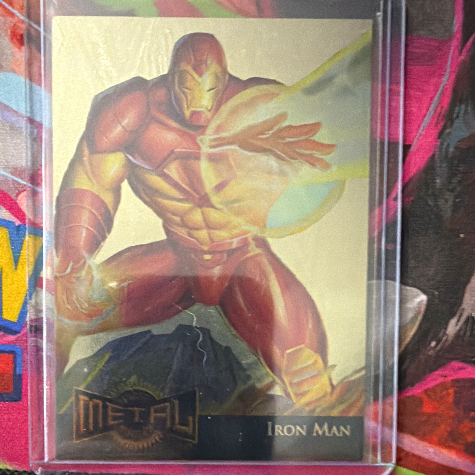 1995 Fleer Metal Iron Man Gold Blaster Limited Edition #7/18 Robertson Choi 1995 Fleer Metal Iron Man Gold Blaster Limited Edition #7/18 Robertson Choi