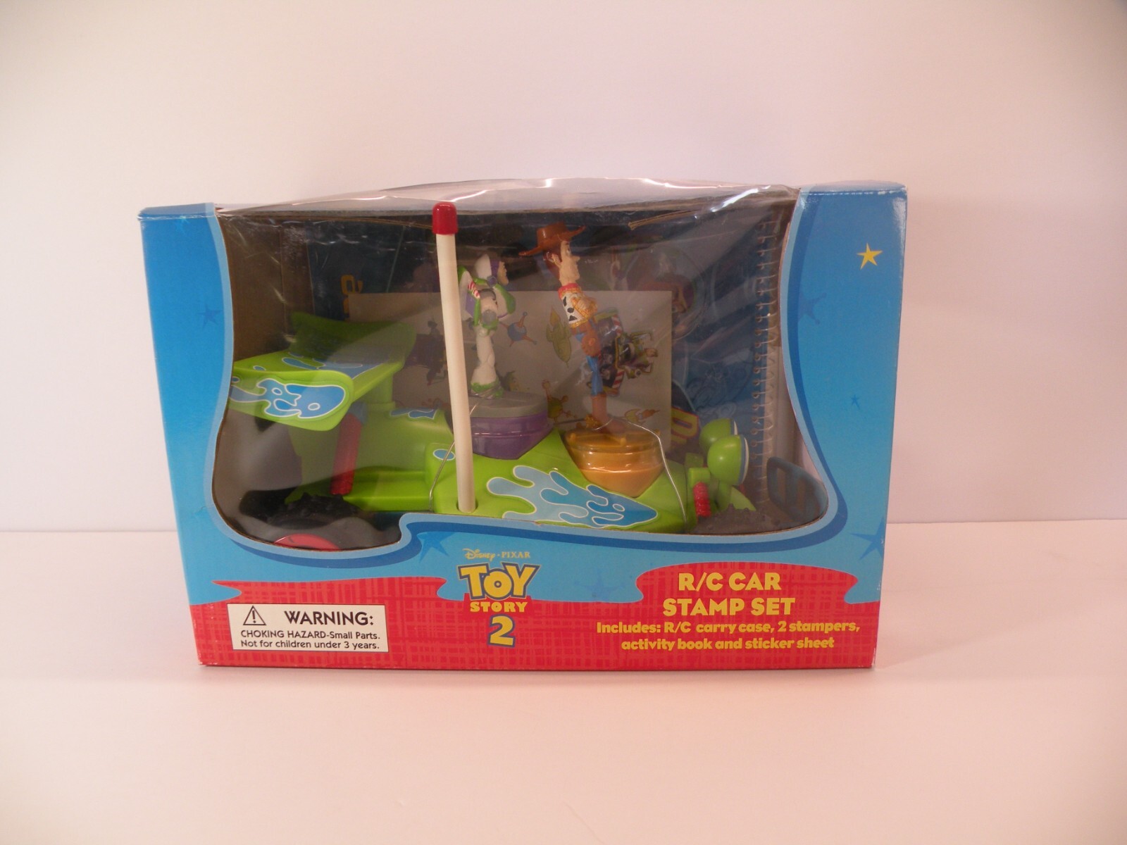 Vintage New 1999 Toy Story 2 Remote Control RC Car Stamp Stamper Set Vintage New 1999 Toy Story 2 Remote Control RC Car Stamp Stamper Set