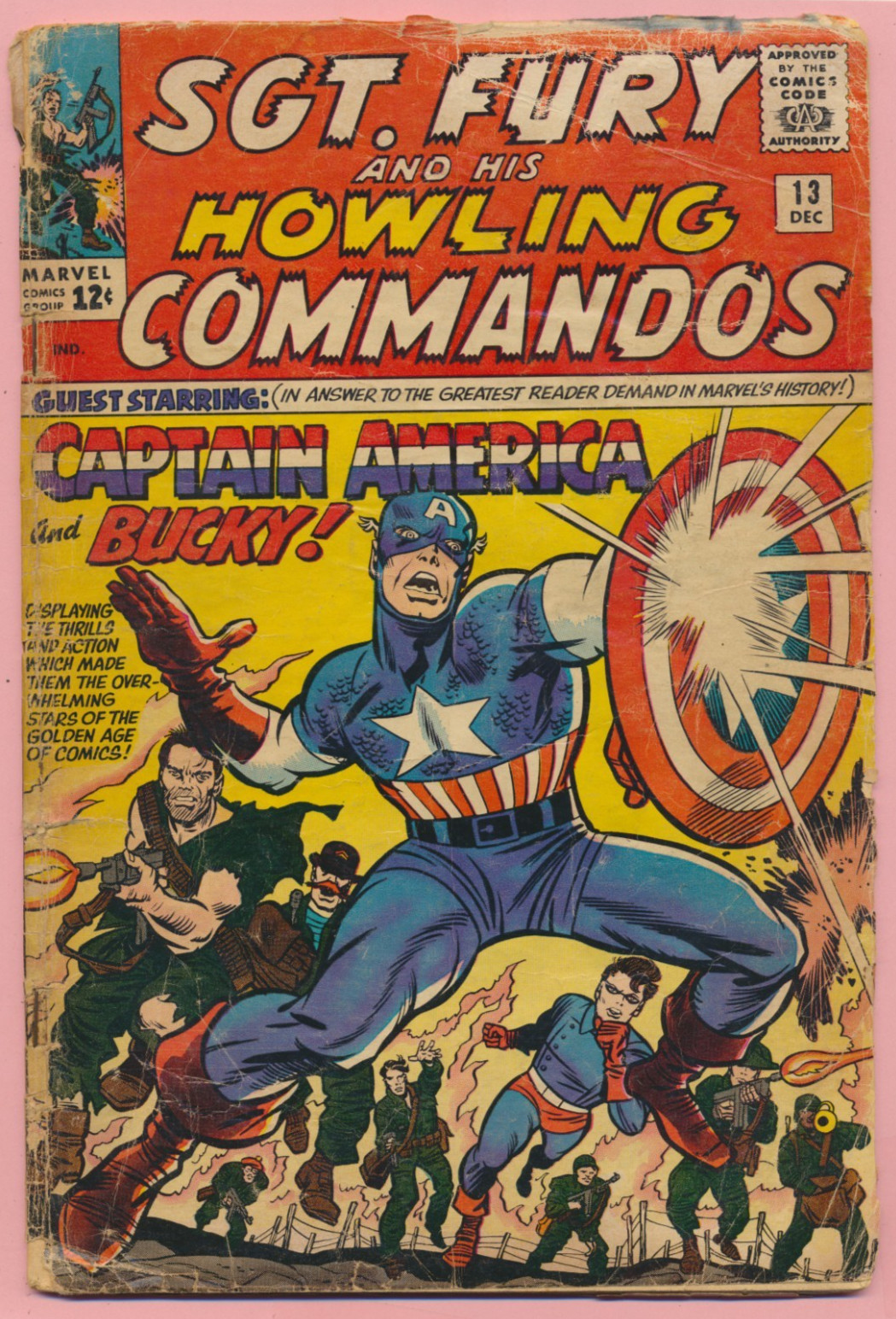 Sgt. Fury and his Howling Commandos #13, LOW GRADE, Marvel, 1964 Sgt. Fury and his Howling Commandos #13, LOW GRADE, Marvel, 1964
